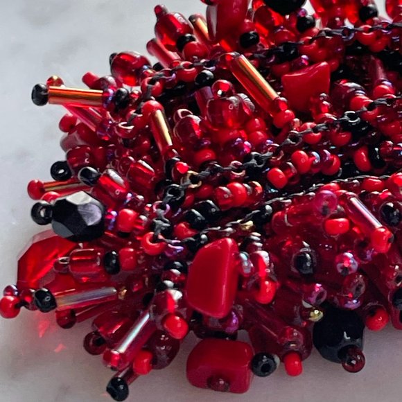 Two Red Beaded Bracelets, Each Very Different But Great Together! - Picture 10 of 11